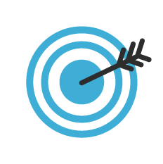 WebsiteIcons_TargetAudience tailored creative approach target icon